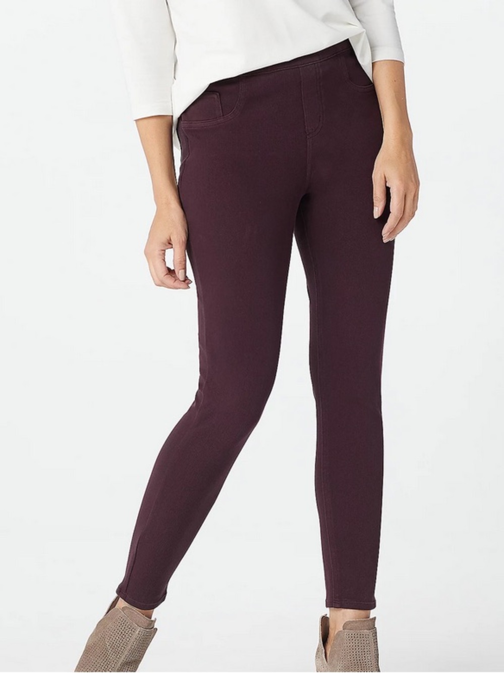 SPANX Women Size S TALL Brandywine Pull On Jean-ish Ankle Length Leggings NWT